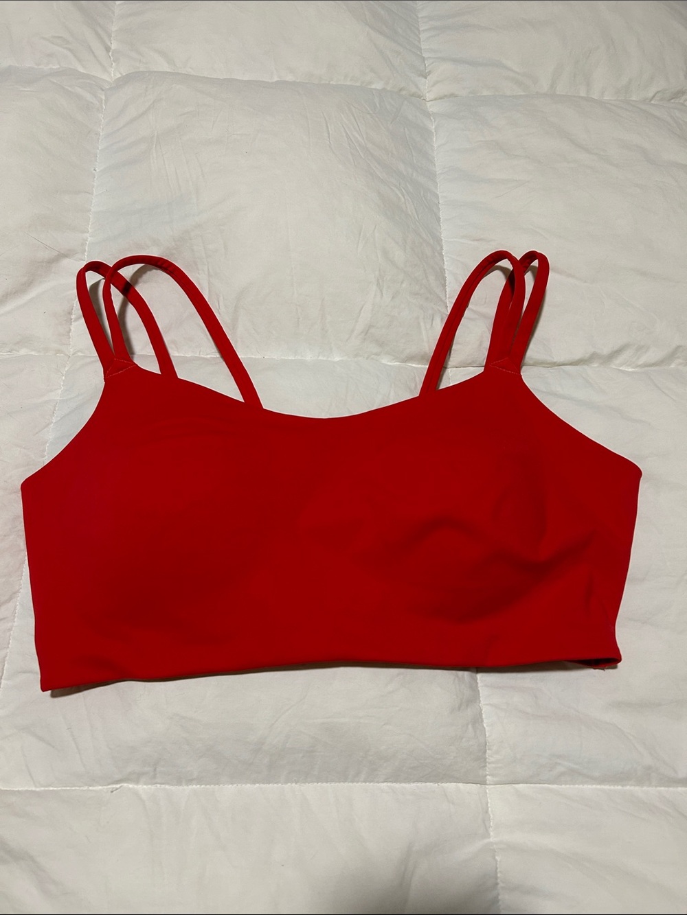 Avia Red Like a Cloud INSPIRED Sports Bra